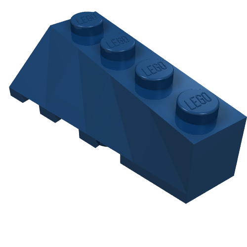 Part 43720 - Wedge 4 x 2 Sloped Right - De BrickPlaats