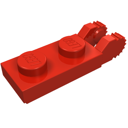 Part 44302 - Hinge Plate 1 x 2 Locking with 2 Fingers on End (Undetermined Type) - De BrickPlaats