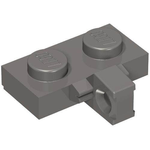 Part 44567a - Hinge Plate 1 x 2 Locking with 1 Finger on Side with Bottom Groove - De BrickPlaats