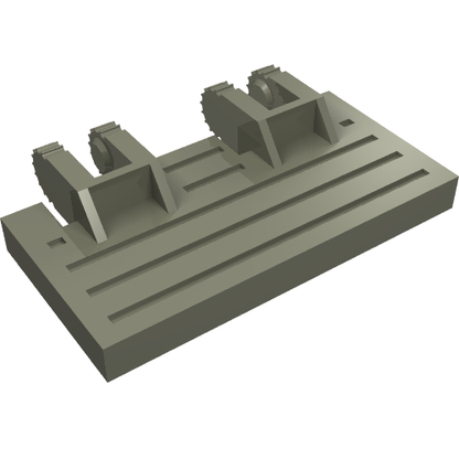 Part 44569 - Hinge Train Gate 2 x 4 Locking Dual 2 Fingers with Rear Reinforcements - De BrickPlaats