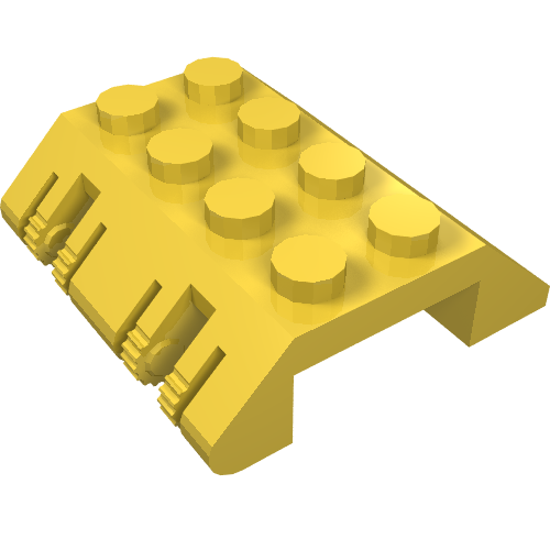 Part 44571 - Slope 45 4 x 4 Double with Locking Hinge - De BrickPlaats
