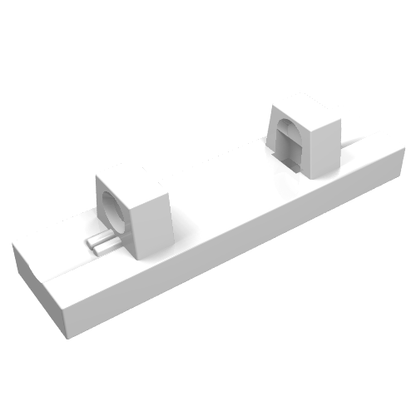 Part 44822 - Hinge Tile 1 x 4 Locking Dual 1 Finger on Top - De BrickPlaats