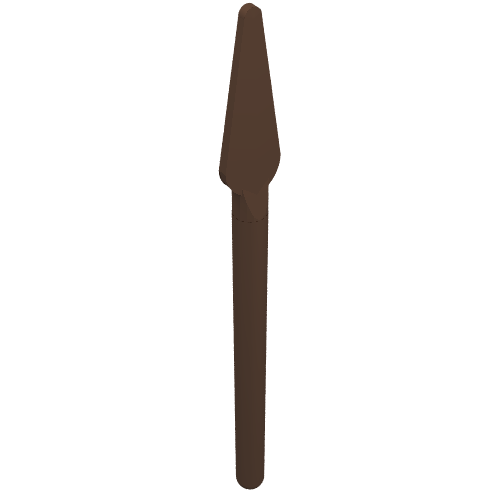 Part 4497 - Minifigure, Weapon Pike / Spear - Handle with Round End - De BrickPlaats