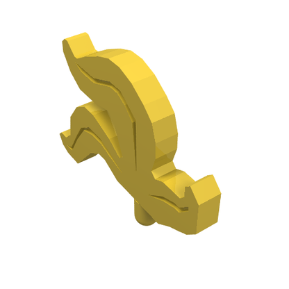 Part 4502b - Minifigure, Plume Feather Triple - De BrickPlaats