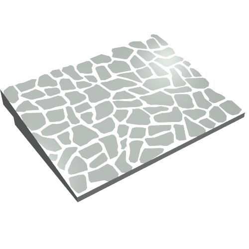 Part 4515p03 - Slope 10 6 x 8 with Slate Roof Pattern - De BrickPlaats