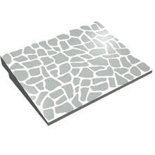 Part 4515p03 - Slope 10 6 x 8 with Slate Roof Pattern - De BrickPlaats