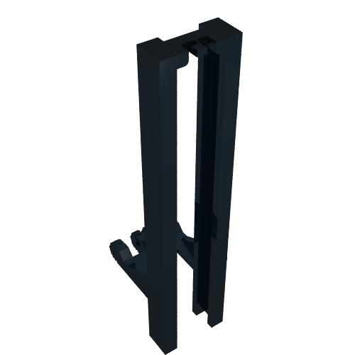 Part 4518b - Vehicle, Forklift Wide 1 x 2 Hinge Plate Locking Dual 2 Fingers with Spring Holder - De BrickPlaats
