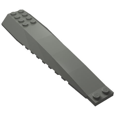 Part 45301 - Wedge 16 x 4 Triple Curved with Reinforcements - De BrickPlaats