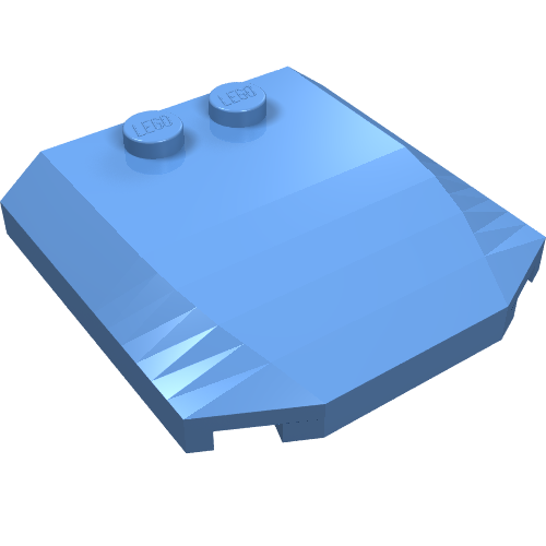 Part 45677 - Wedge 4 x 4 x 2/3 Triple Curved - De BrickPlaats