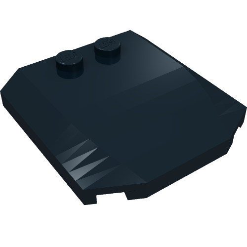 Part 45677 - Wedge 4 x 4 x 2/3 Triple Curved - De BrickPlaats