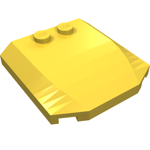 Part 45677 - Wedge 4 x 4 x 2/3 Triple Curved - De BrickPlaats