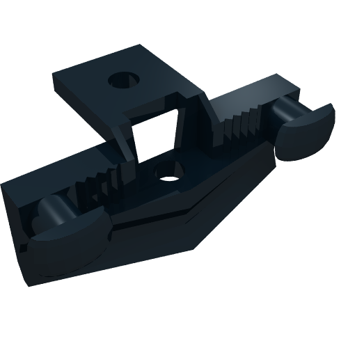 Part 45708 - Train Buffer Beam with Rectangular Buffers and Plow - De BrickPlaats