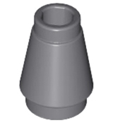 Part 4589b - Cone 1 x 1 with Top Groove - De BrickPlaats