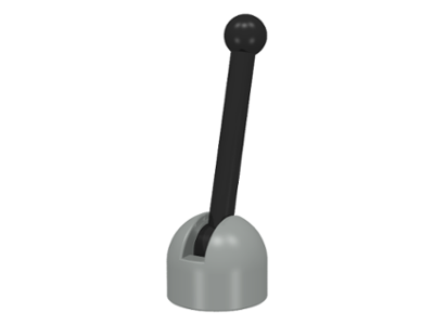 Part 4592c02 - Antenna Small Base with Black Lever (4592 / 4593) - De BrickPlaats