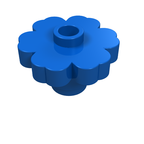 Part 4728 - Plant Flower 2 x 2 Rounded - Open Stud - De BrickPlaats