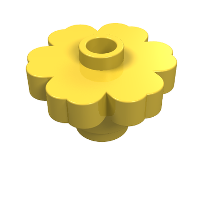 Part 4728 - Plant Flower 2 x 2 Rounded - Open Stud - De BrickPlaats
