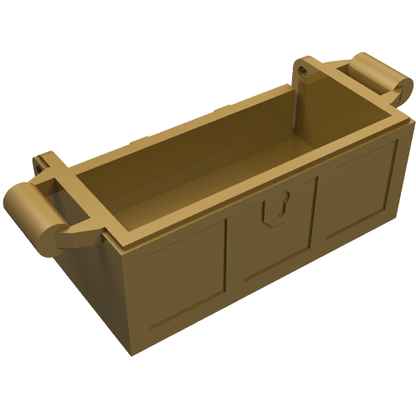Part 4738a - Container, Treasure Chest Bottom with Slots in Back - De BrickPlaats