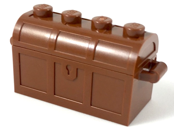 Part 4738ac01 - Container, Treasure Chest with Slots in Back and (Same Color) Thick Hinge Curved Lid (4738a / 4739a) - De BrickPlaats