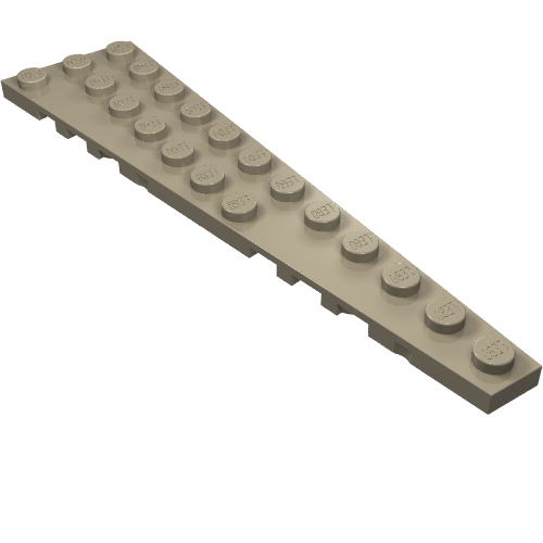 Part 47398 - Wedge, Plate 12 x 3 Right - De BrickPlaats