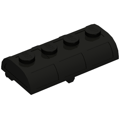 Part 4739a - Container, Treasure Chest Lid Curved with Thick Hinge - De BrickPlaats