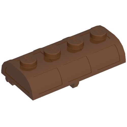 Part 4739a - Container, Treasure Chest Lid Curved with Thick Hinge - De BrickPlaats