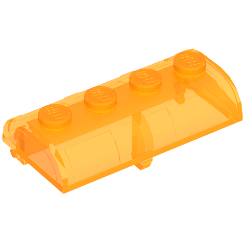 Part 4739a - Container, Treasure Chest Lid Curved with Thick Hinge - De BrickPlaats