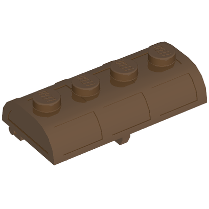 Part 4739a - Container, Treasure Chest Lid Curved with Thick Hinge - De BrickPlaats
