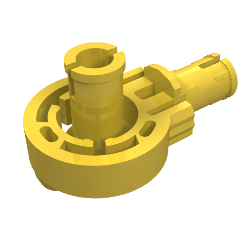 Part 47455 - Technic Rotation Joint Ball Loop with 2 Perpendicular Pins with Friction - De BrickPlaats