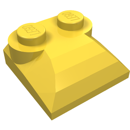 Part 47457 - Slope, Curved 2 x 2 x 2/3 with 2 Studs and Curved Sides - De BrickPlaats