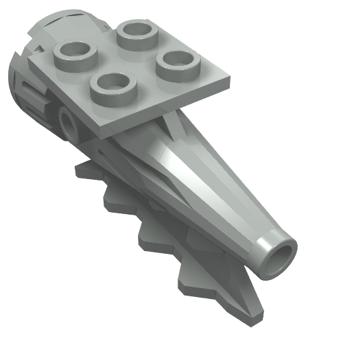 Part 4746 - Tail 4 x 2 x 2, Aircraft Rocket Engine - De BrickPlaats