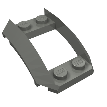 Part 47755 - Wedge 4 x 3 Open with Cutout and 4 Studs - De BrickPlaats
