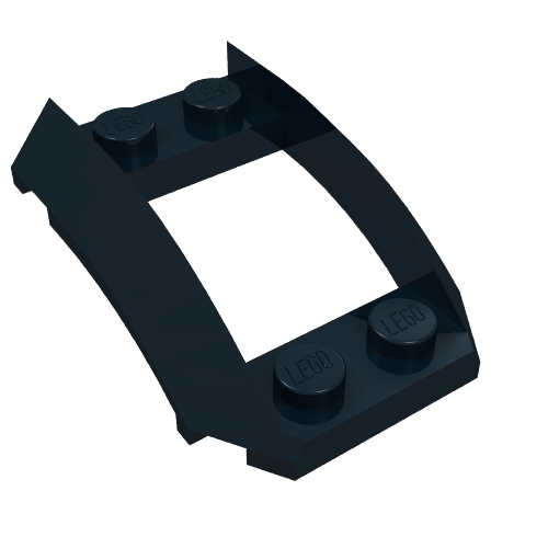 Part 47755 - Wedge 4 x 3 Open with Cutout and 4 Studs - De BrickPlaats