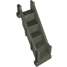 Part 4784 - Stairs 4 x 7 x 9 1/3 Straight Enclosed - De BrickPlaats