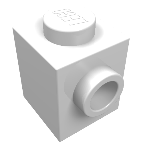 Part 47905 - Brick, Modified 1 x 1 with Studs on 2 Sides, Opposite - De BrickPlaats