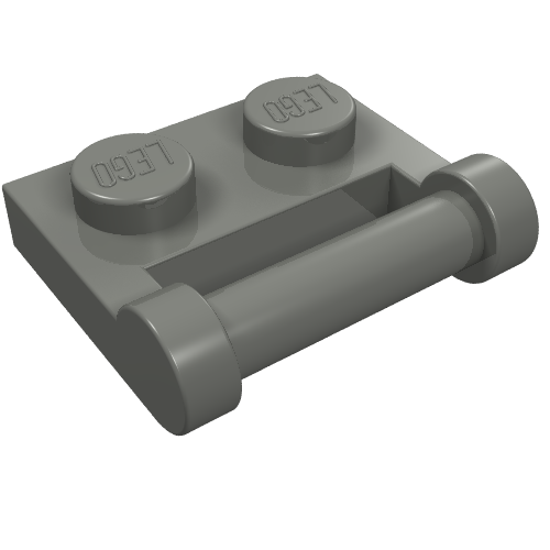 Part 48336 - Plate, Modified 1 x 2 with Bar Handle on Side - Closed Ends - De BrickPlaats