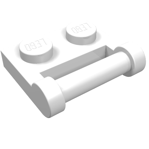 Part 48336 - Plate, Modified 1 x 2 with Bar Handle on Side - Closed Ends - De BrickPlaats