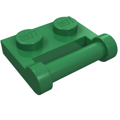 Part 48336 - Plate, Modified 1 x 2 with Bar Handle on Side - Closed Ends - De BrickPlaats