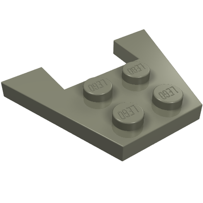 Part 4859 - Wedge, Plate 3 x 4 without Stud Notches - De BrickPlaats