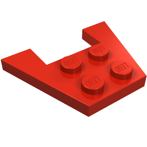 Part 4859 - Wedge, Plate 3 x 4 without Stud Notches - De BrickPlaats