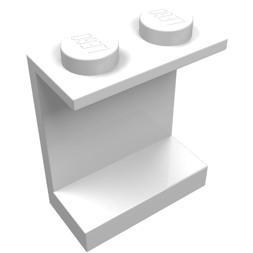 Part 4864a - Panel 1 x 2 x 2 - Solid Studs - De BrickPlaats