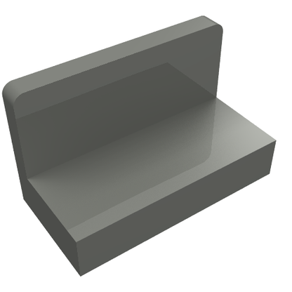 Part 4865b - Panel 1 x 2 x 1 with Rounded Corners - De BrickPlaats
