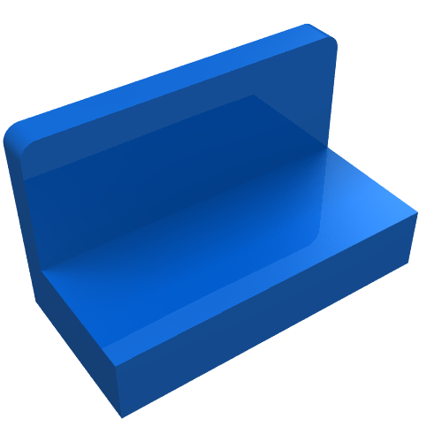Part 4865b - Panel 1 x 2 x 1 with Rounded Corners - De BrickPlaats