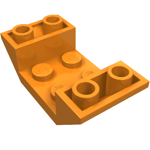 Part 4871 - Slope, Inverted 45 4 x 2 Double with 2 x 2 Cutout - De BrickPlaats