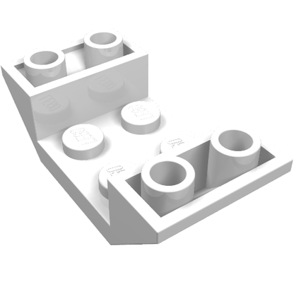Part 4871 - Slope, Inverted 45 4 x 2 Double with 2 x 2 Cutout - De BrickPlaats