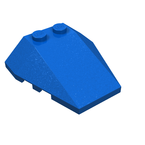 Part 48933 - Wedge 4 x 4 Triple with Stud Notches - De BrickPlaats