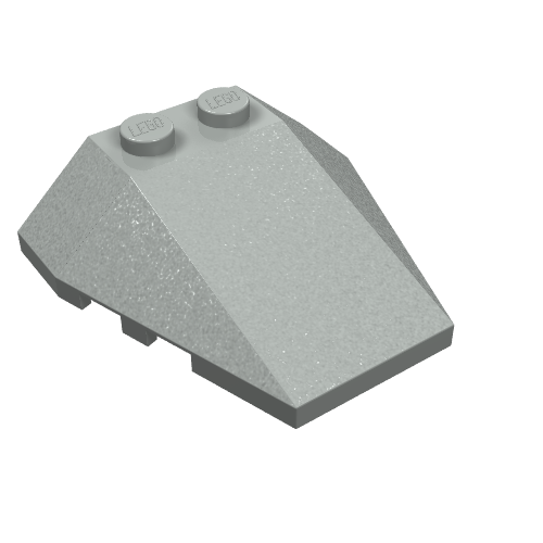 Part 48933 - Wedge 4 x 4 Triple with Stud Notches - De BrickPlaats