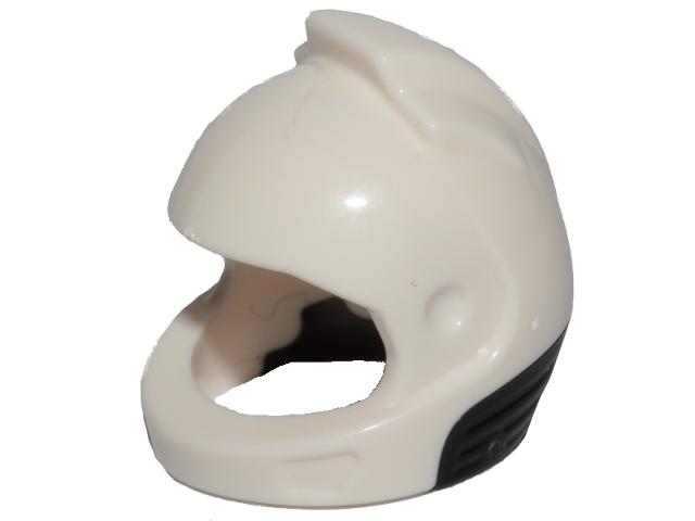 Part 49663pb01 - Minifigure, Headgear Helmet Space, City Astronaut with Molded Black Neck Base Pattern - De BrickPlaats