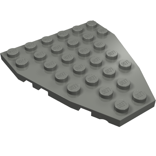 Part 50303 - Wedge, Plate 7 x 6 with Stud Notches (Boat Bow Plate) - De BrickPlaats