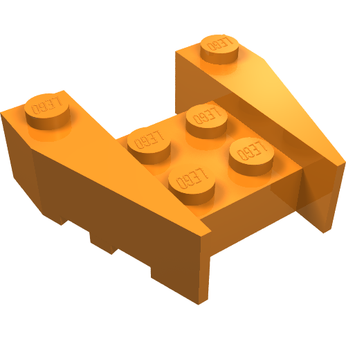 Part 50373 - Wedge 3 1/2 x 4 with Stud Notches - De BrickPlaats