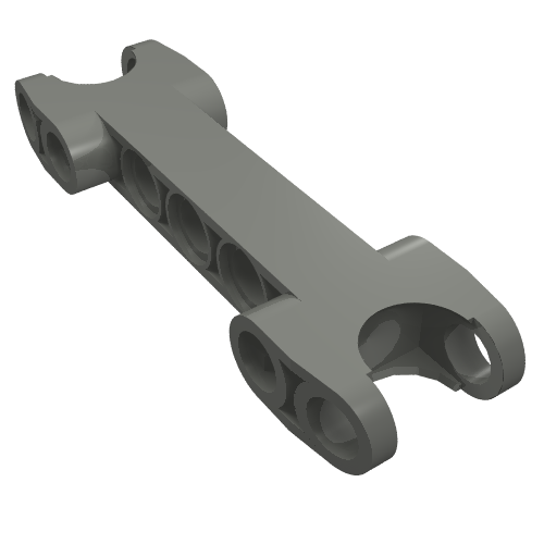 Part 50898 - Technic, Axle and Pin Connector 2 x 7 with 2 Ball Joint Sockets, Rounded Ends - De BrickPlaats